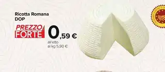 Carrefour Iper Ricotta romana dop offerta
