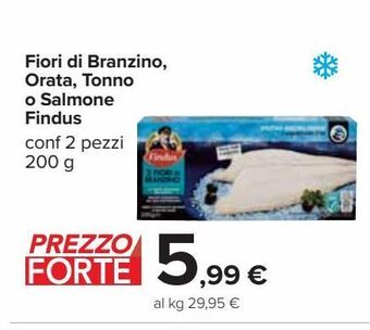 Carrefour Iper Fiori di branzino, orata, tonno o salmone findus offerta