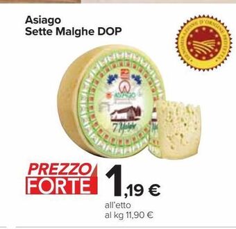 Carrefour Iper Asiago sette malghe dop offerta