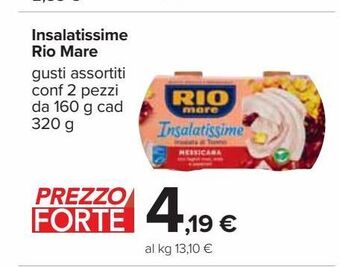 Carrefour Iper Insalatissime rio mare offerta