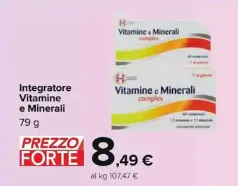 Integratori vitamine e minerali
