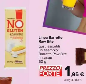 Carrefour Iper Linea barrette raw bite offerta