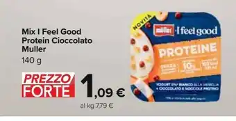 Carrefour Iper Mix i feel good protein cioccolato muller offerta