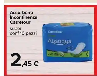Assorbenti incontinenza carrefour