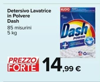 Detersivo lavatrice in polvere dash