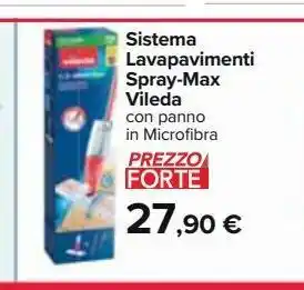 Carrefour Iper Sistema lavapavimenti spray-max vileda offerta