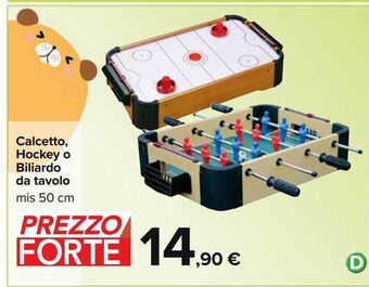 Calcetto, hockey o biliardo da tavolo