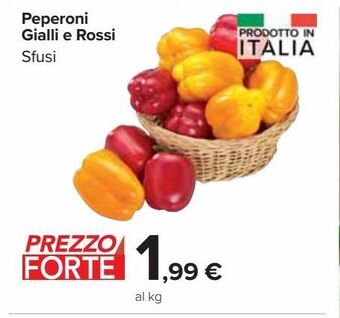 Carrefour Market Peperoni gialli e rossi sfusi offerta