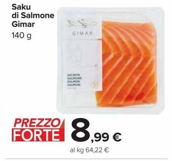 Saku di salmone gimar 140g