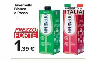 Carrefour Market Tavernello bianco o rosso 1 l offerta