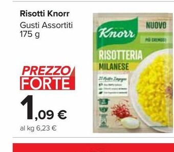 Carrefour Market Risotto knorr gusti assortiti 175g offerta