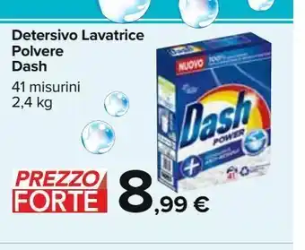 Carrefour Market Detersivo lavatrice in polvere dash 41 misurini 2.4 kg offerta