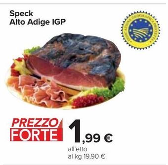 Carrefour Iper Speck alto adige igp offerta