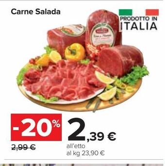 Carrefour Market Il carpaccio offerta