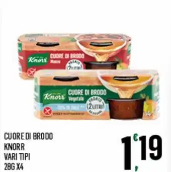 Despar Knorr Cuore di Brodo vari tipi 28 g x4 offerta