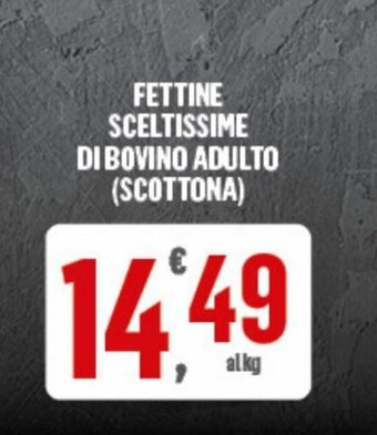Despar Fettine Sceltissime di Bovino Adulto (scottona) offerta