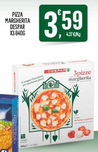 Despar Despar Pizza Margherita x3 840 g offerta