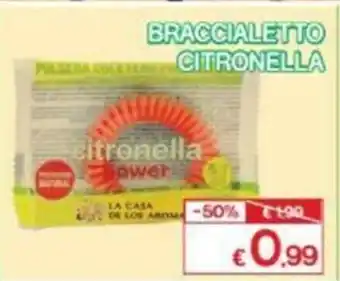 Braccialetto Citronella