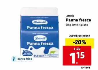 Lidl Panna fresca offerta