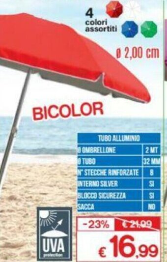 Satur Scegli IL Tuo Modello di Ombrellone Ø 2,00cm offerta