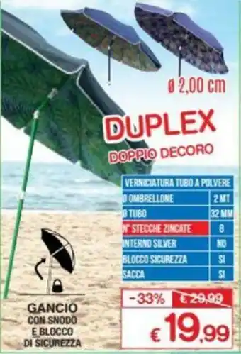 Satur Scegli IL Tuo Modello di Ombrellone Ø 2,00cm offerta