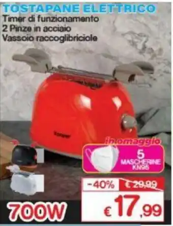 Satur Tostapane Elettrico 700w offerta