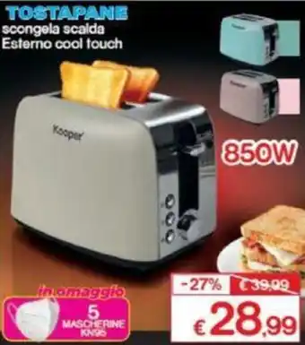 Satur Kooper Tostapane 850w offerta