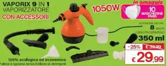 Satur Vaporix 9 in 1 Vaporizzatore con Accessori 1050w offerta