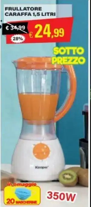 Satur Kooper Frullatore Caraffa 1,5lt 350w offerta