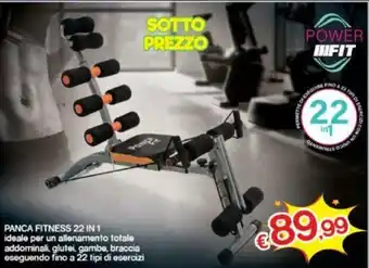 Satur Power Infit Panca Fitness 22 in 1 offerta