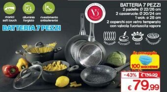 Satur Batteria 7 Pezzi offerta