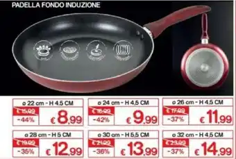 Satur Padella Fondo Induzione Ø 22cm - h. 4.5cm offerta