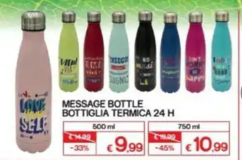 Message Bottle Bottiglia Termica 24h 750ml