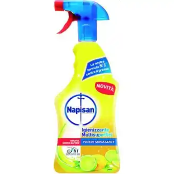 La Saponeria Napisan igienizzante multisuperf.sgrassat.spray limone 750ml offerta