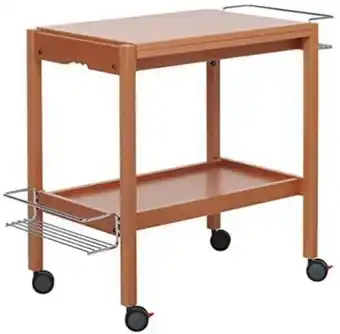 Carrello portavivande newton noce