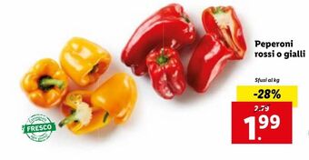Lidl Peperoni rossi e gialli offerta