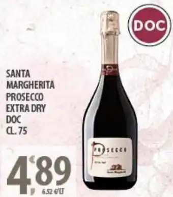 Sisa Santa Margherita Prosecco Extra Dry DOC 75 cl offerta