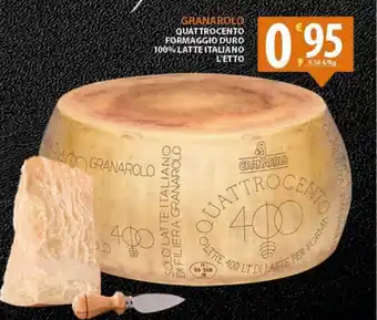 Sisa Granarolo Quattrocento Formaggio Duro formaggio duro 100% latte italiano l'etto offerta