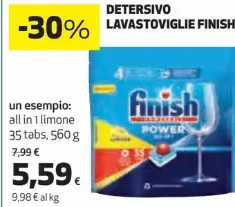 Coop Detersivo lavastoviglie finish un esempio: all in 1 limone offerta