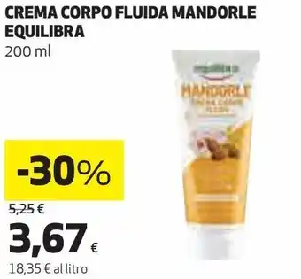 Coop Crema corpo fluida mandorle equilibra offerta