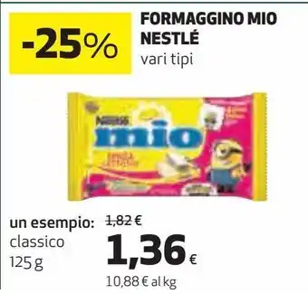 Coop Formaggino mio nestlé un esempio: classico offerta