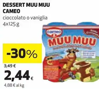 Coop Dessert muu muu cameo cioccolato o vaniglia offerta