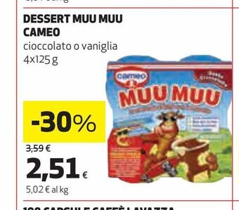 Ipercoop Dessert muu muu cameo offerta