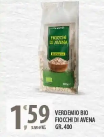 Sisa VerdeMio Bio Fiocchi di Avena 400 gr offerta