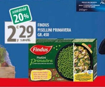 Sisa Findus Pisellini Primavera 450 gr offerta