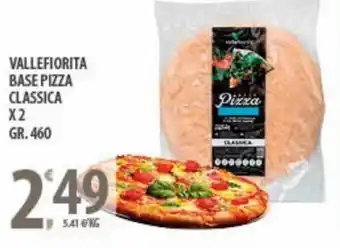 Sisa Vallefiorita Base Pizza Classica x 2 460 gr offerta