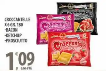 Sisa Croccantelle x 6 180 gr. bacon/ ketchup/ prosciutto offerta
