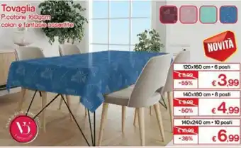 Satur Tovaglia 120x160cm 6 posti offerta