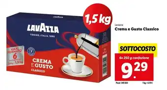 Italmark Lavazza Caffè Crema e Gusto Classico 6x 250 g offerta