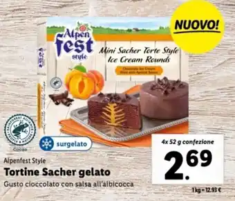 Italmark Alpenfest Style Tortina Sacher gelato 4x 52 g offerta